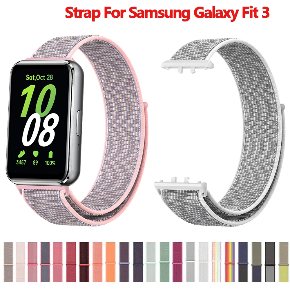 

Nylon Loop Strap for Samsung Galaxy Fit 3 Adjustable Elastic Bracelet Watchband for iWatch Samsung Galaxy Fit3 Band Accessories