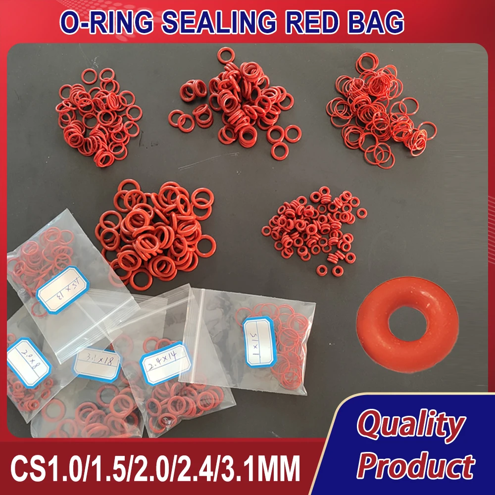 Joint Torique (O-ring) En Silicone Rouge 100x93x3,5 Mm - Marque Uxcell - 1 Pièce Neuve