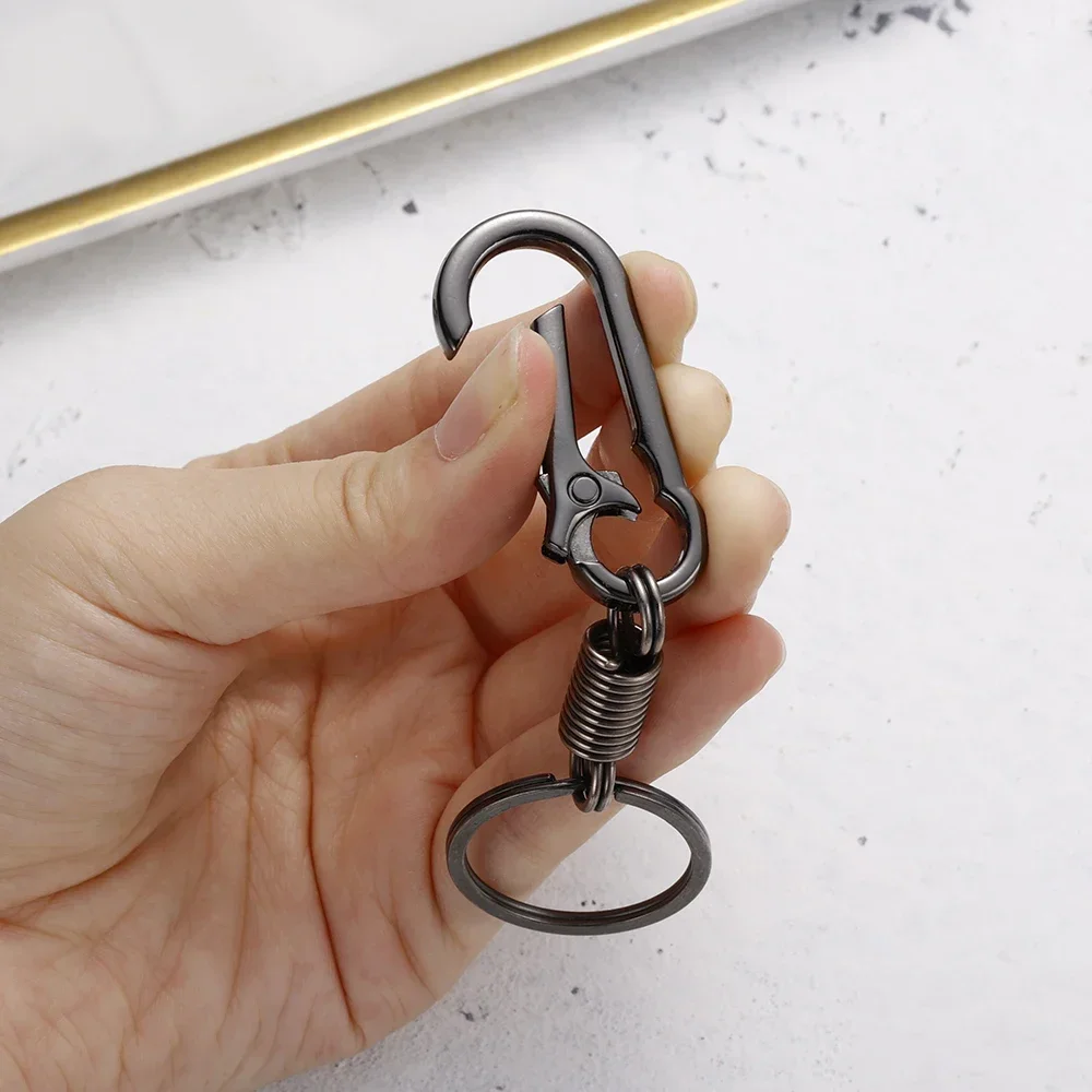 K18 ひょうたん キーホルダー 金属製の弾力性のあるスプリングキーホルダー,ひょうたん,頑丈な