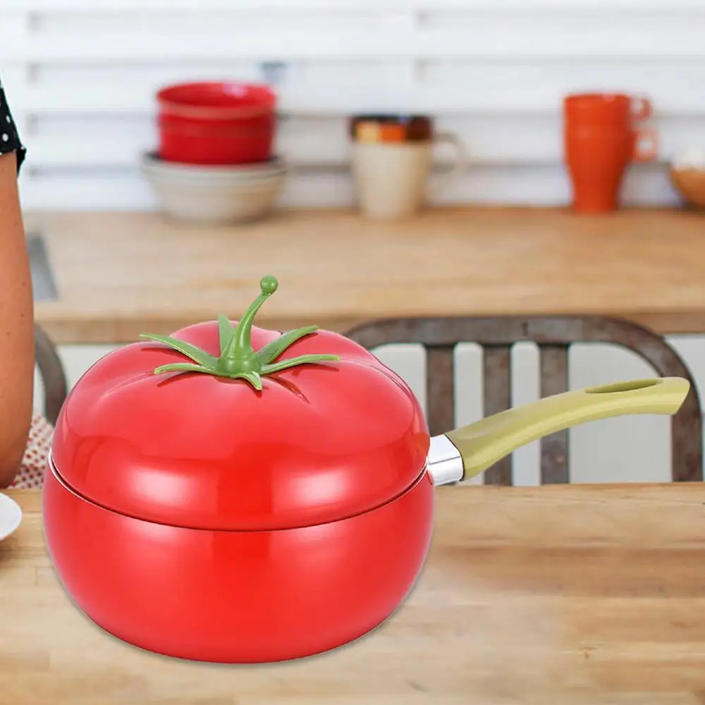 Description Picture 6 of item1pcs Non-stick Soup Pot Aluminum Eggplant Tomato Apples Pear Avocado Dessert Saucepan Frying Pan Multi-Use Kitchen Supplies