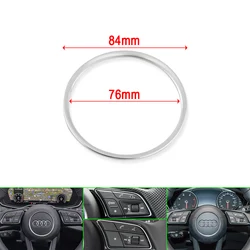 Deluxe Car Steering Wheel Trim Cover Decorative Sticker Accessory (Silver)