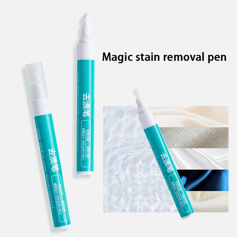1-3pcs Magic Clothing Stain Removal Pen Washing Free Oil Red Wine Stain Remover Marker Pen For Small Greasy Filth On T-Shirt