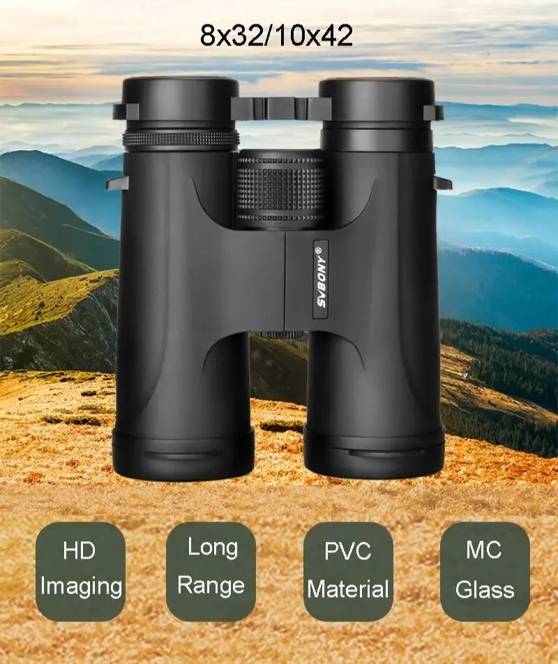 Svbony F9333A/F9333B Binoculars 10X42/8X32 Telescope Powerful Professional HD Long Range Camping Equipment For Traving Suvival 5