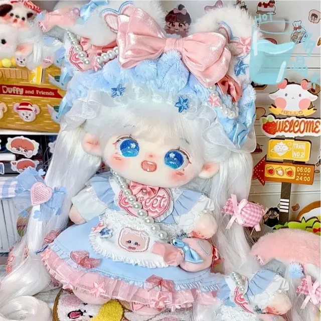 Bonecas Kawaii Face Anime para Meninas, vestido de princesa, brinquedo de  vestir DIY, brinquedos infantis, roupas fofas, presente de aniversário,  20cm, 1/8 Bjd, 23cm - AliExpress