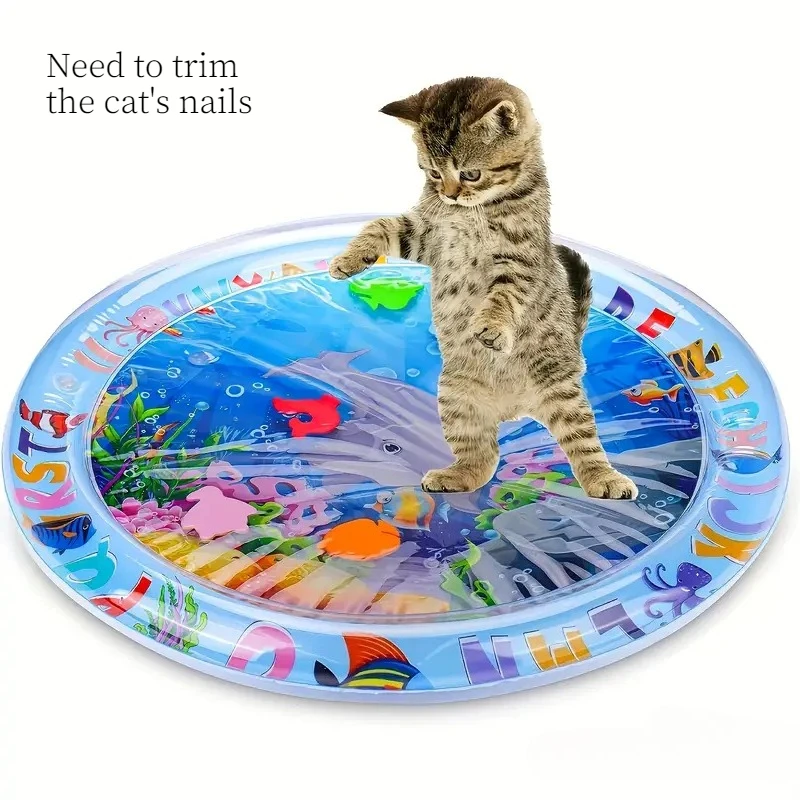 Cooling Water Mat For Pets Scratch Resistant Inflatable Ice Bed_voghion.com