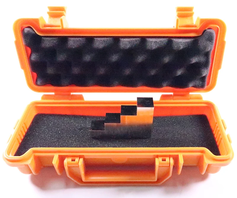4 step calibration block 0.5, 1, 1.5, 2. Inch per ASTM E797 1018 steel nickel plated