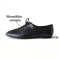 FEDONAS – chaussures plates en cuir véritable pour femmes, chaussures décontractées en cuir souple à nouages croisés, mocassins à la mode pour femmes 2