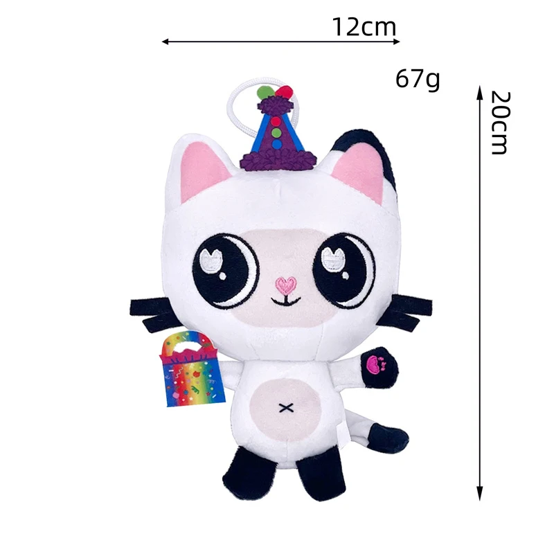 צעצוע רך חדש לבית הותיקות של גאבי - מרקאט פנדי פאו, מרמייד קיטי, פיירי קאטרט, עוגת עוגה, מכונית, תיבת תינוקות, בובה ממולאת, מתנה למעריצים