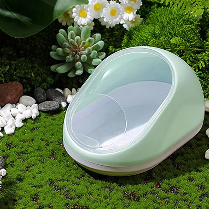 Hamster House Chinchilla Hamster Bathtub Box Transparent Beds Small Animal Habitat Hamster Bathing Bowl Sand Bath Box For Small - Image 2
