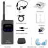 Swimming Training Communicator,Waterproof Wireless Headphone,Swim Coach Walkie Talkie Communication Ear Phone 6