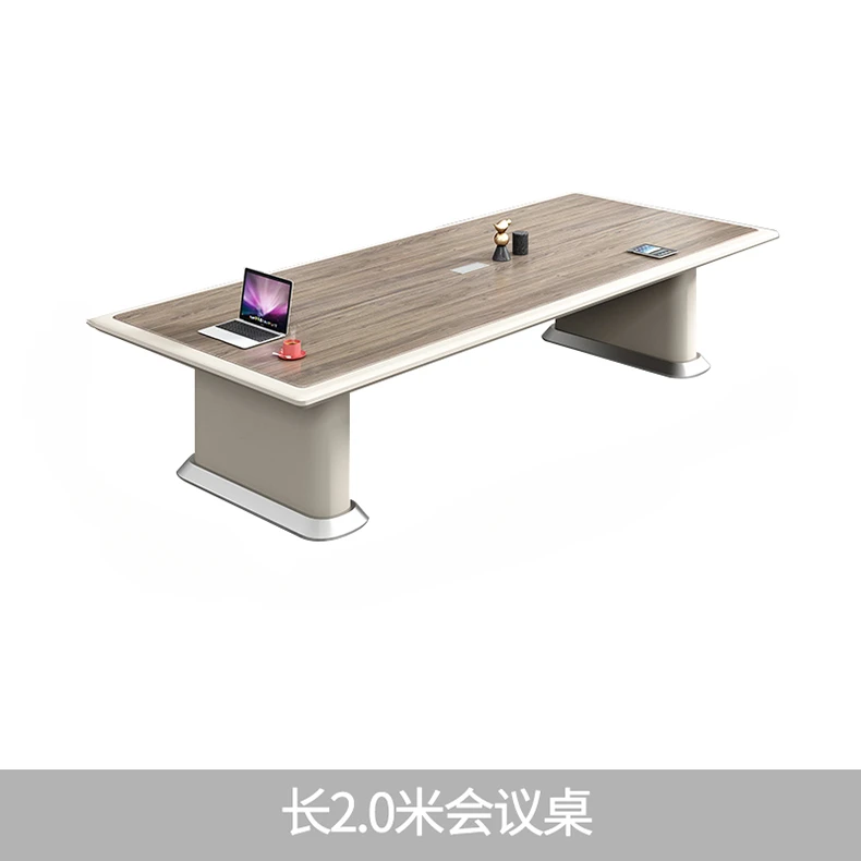 

Large conference table simple, modern, simple and luxurious rectangular office desk and chair combination