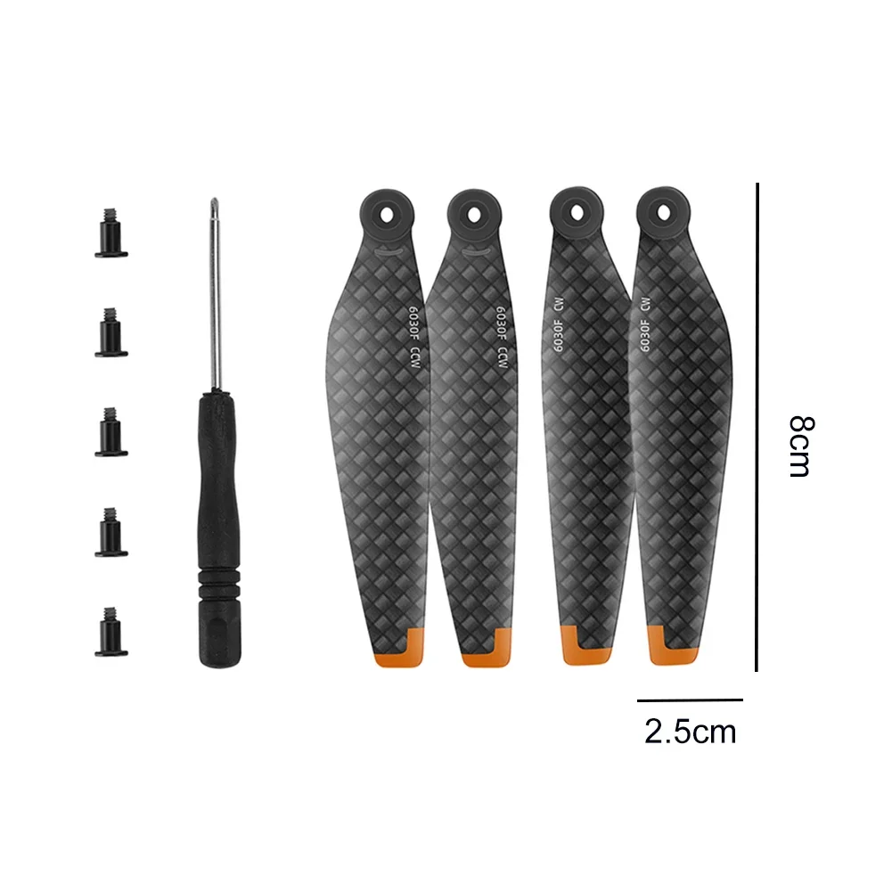 Mini Replacement Prop Blades Low Noise Wings Blades Lightweight Drone Screw Propeller Carbon Fiber for DJI Mini 3/Mini 3 Pro