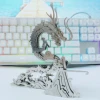 Steel MOKR 3D Metal New Puzzle Chinese Dragon Four Great God Beast DIY Gift And Toys Puzzle For Kids Adults Learning Education 6