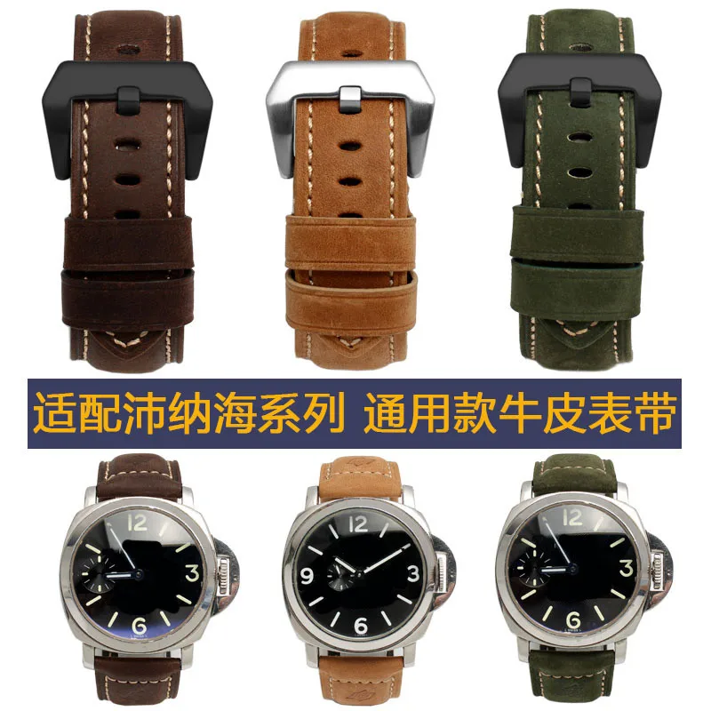 Per Panerai Pam380 111 351 Cinturino Per Orologio In Pelle Opaca Orologio In Pelle Grande Marca Uomo 22 24 26M