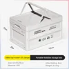 Poeticexist Capacity 22L, 32L, 56L Small Table with Handle Fabric Outdoor Collapsible Jewelry Shoe Plastic Folding Storage Boxes 5