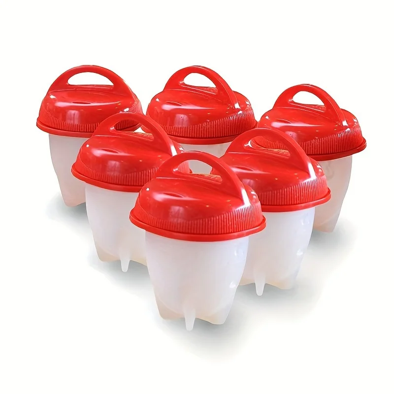 Silicone Egg Poacher High-Temperature Resistant Cooking Cups Egg Boiler Mold Cup for Perfect Hard Boiled Eggs Easy Shellless Breakfast Prep