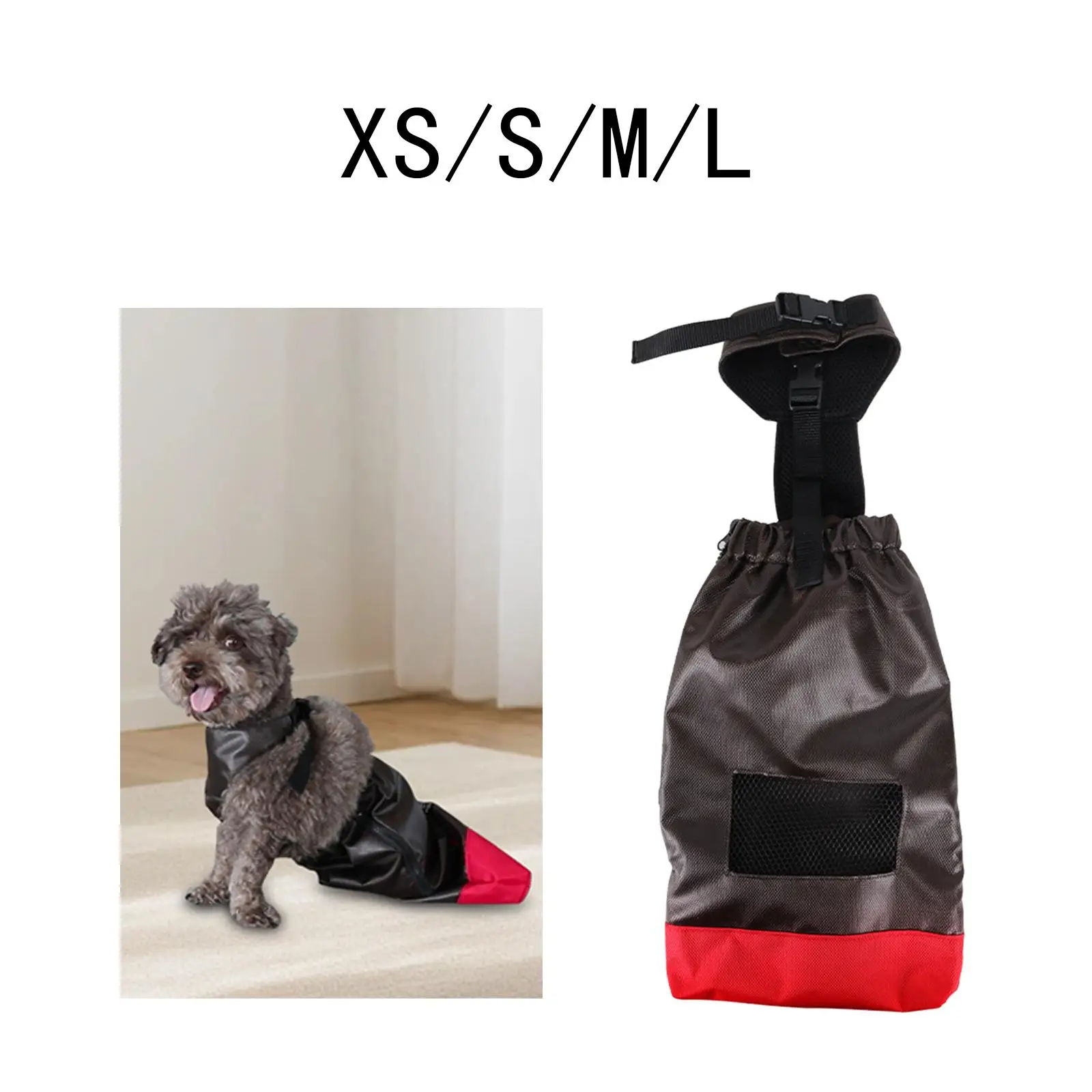 4375-d1491a.jpg Dog Drag Bag Adjustable Assist for Disabled Dog Cat Breathable Protect Pet Chest and Limbs Wear Resistant Walking Drag Bag
