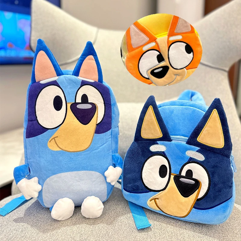 

Детский школьный ранец с голубым или оранжевым принтом Bluey
