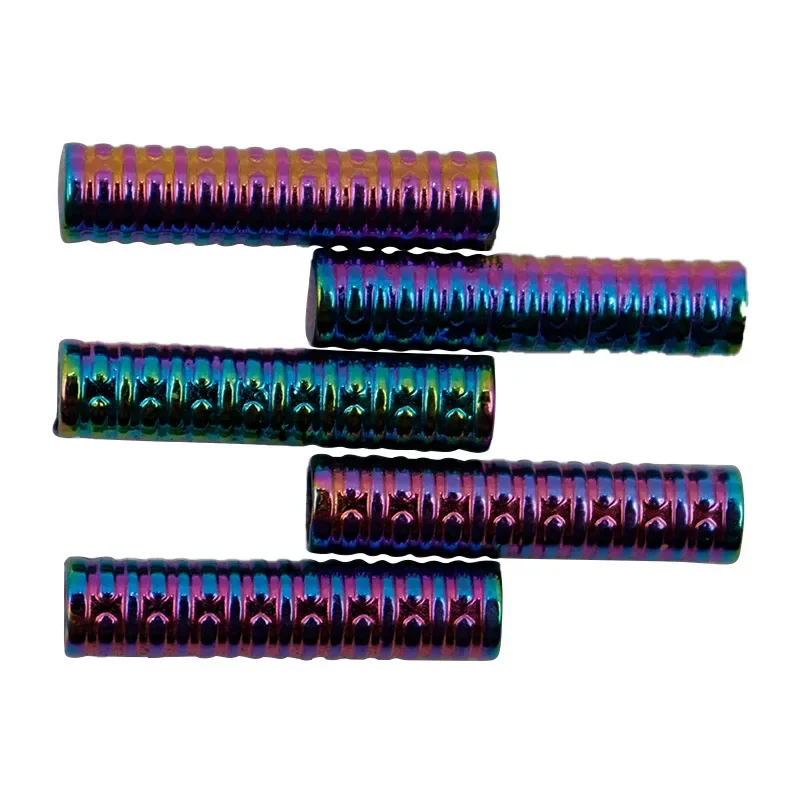 Weiou Gradient Color DIY Metal Aglets Shoelace Tips Ends Replacement Shinny Color Cute Decoration Durable Repair Lock Clips