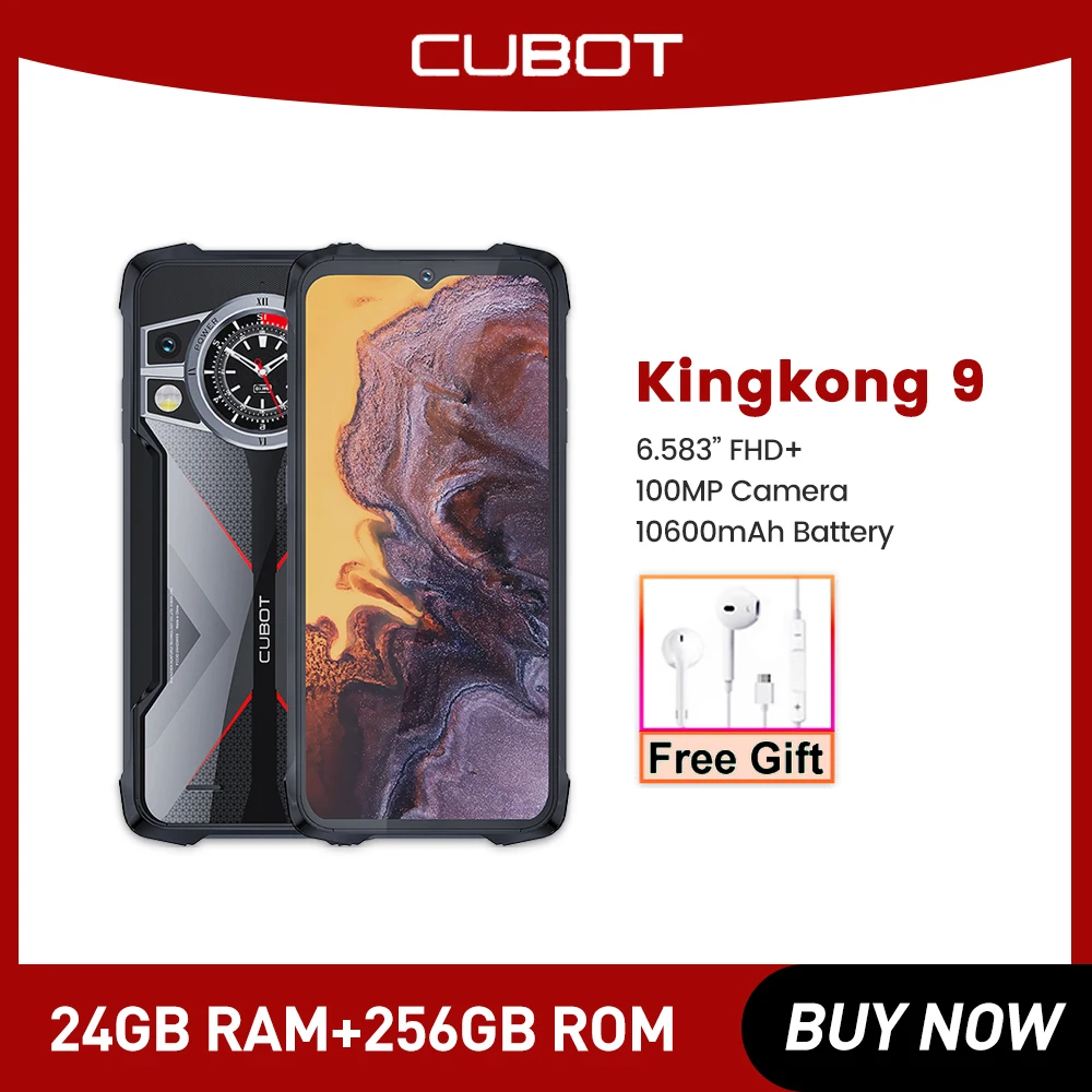 Comprar Cubot KingKong 9 - 12 GB RAM - Batería 10600 mAh Negro