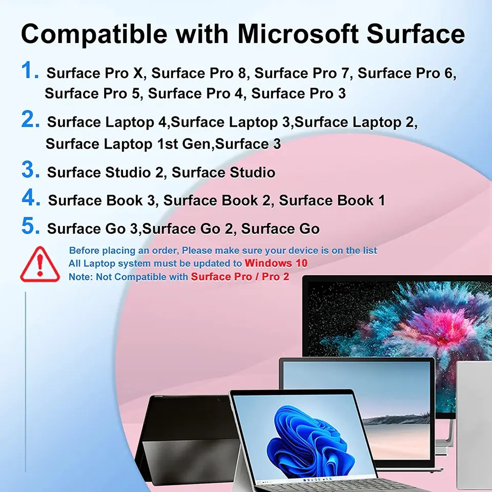 Penna Surface Microsoft - Stilo Con 4096 Livelli Pressione Per Surface Pro/Go/Laptop - Foto 8