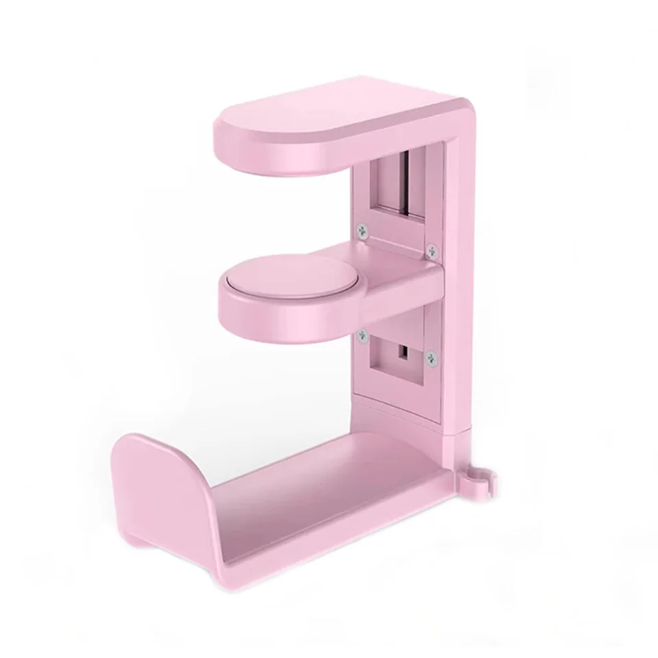 Soporte Para Auriculares De Escritorio - Compatible Con Todos Los Modelos, Diseño Desmontable Y Estable (color Rosa)