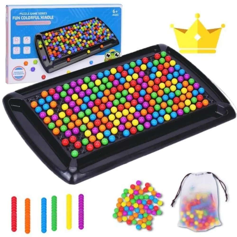 Plastic Intellectual Chessboard Parent-child Intelligent Brain Game Board Game Rainbow Ball Matching Toys Interaction Puzzle Toy