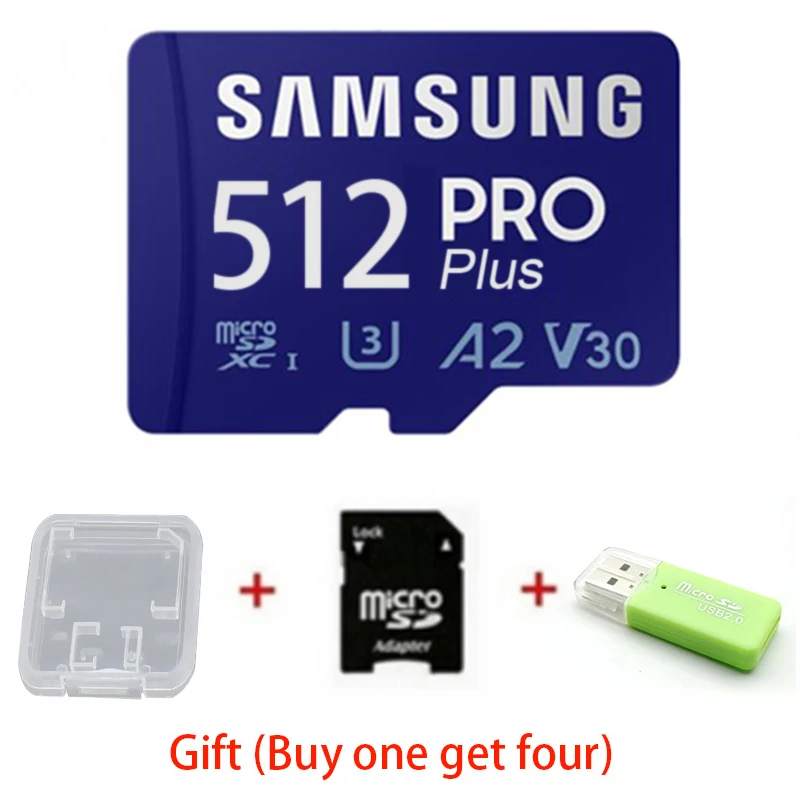 Samsung Pro Plus Memory Card U1 A1 V10 EVO 128GB U3 V30 A2 High Speed Class 10 256GB 512GB TF Card UHS-I 64GB PLUS Micro SD Card car battery charger price Code Readers & Scanning Tools