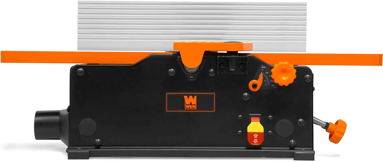 10-Amp 6-Inch 2-Blade Benchtop Jointer Black Onboard depth scale makes for easy adjustments to the depth of cut