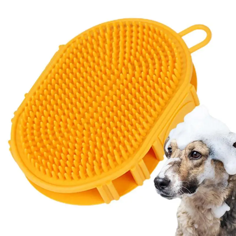 

Щетка для мытья домашних животных, массажная расческа из термоэластопласта для кошек, спутывания шерсти, ванной, массажер для собак и кошек, инструмент для груминга