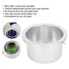 4.13in Wax Heat Machine Replacement Pot Aluminium Alloy Heating Quickly Evenly Replacement Wax Warmer Inner Pot Silver 2