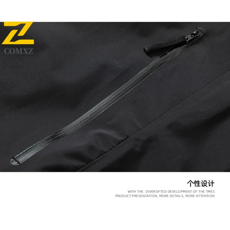 Men's 3-in-1 Windbreaker Jacket Winter Waterproof Windproof Detachable Down Inner Thermal Outdoor Hiking Camping Versatile Coat