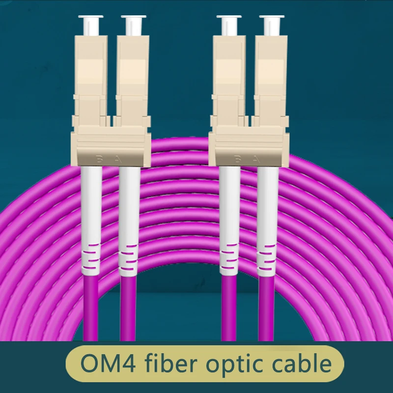 10G OM3 OM4 LC UPC-LC UPC Multimode Duplex 2.0mm Fiber Patch Cable LC Fiber Optic Patch Cord Optical Fiber Cable 4