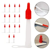 15PCS Caulking Gun Nozzles Caulk Nozzle Cap Lastic Glass Glue Nozzles Sealant Silicone Caulking Tips Construction Tool Parts 2