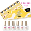 BORN PRETTY 10ml Glitter Gel Polish Set For Manicure Hybrid Varnishe Sparking Shining Soak Off Semi Permanant Gel Nail Kit 5