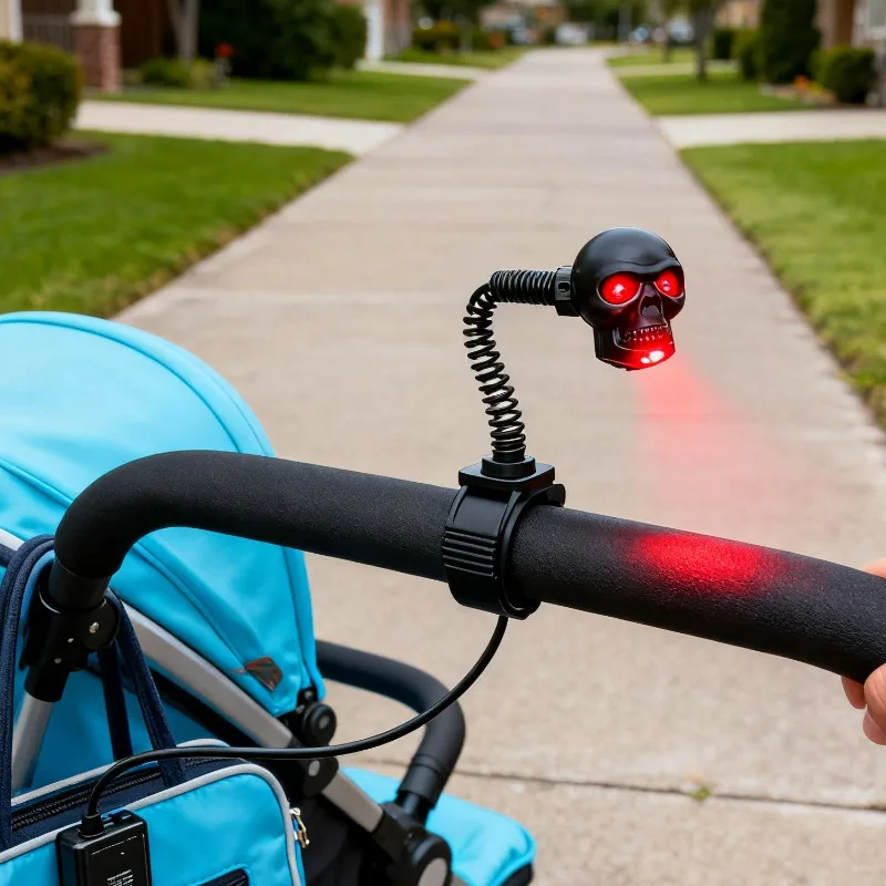 Dual Color Motorcycle LED Skull Shape Waterproof Fog Light Auxiliary Headlights for ATV Scooter Driving Racer Spotlight 2PCS