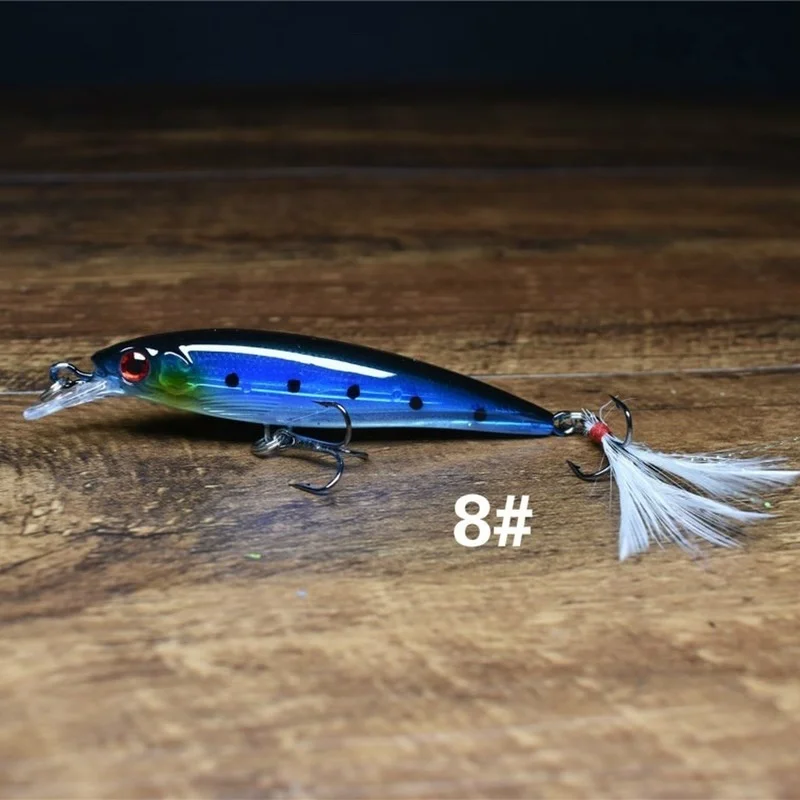 VGEBY Appât Dur De Méné Leurre Méné à Lancer Long, Appât Artificiel Résistant à La Corrosion