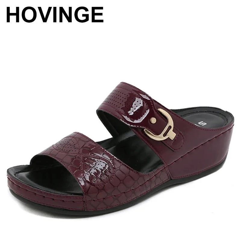 

Женские летние туфли на толстой подошве, Нескользящие мягкие туфли на толстом каблуке