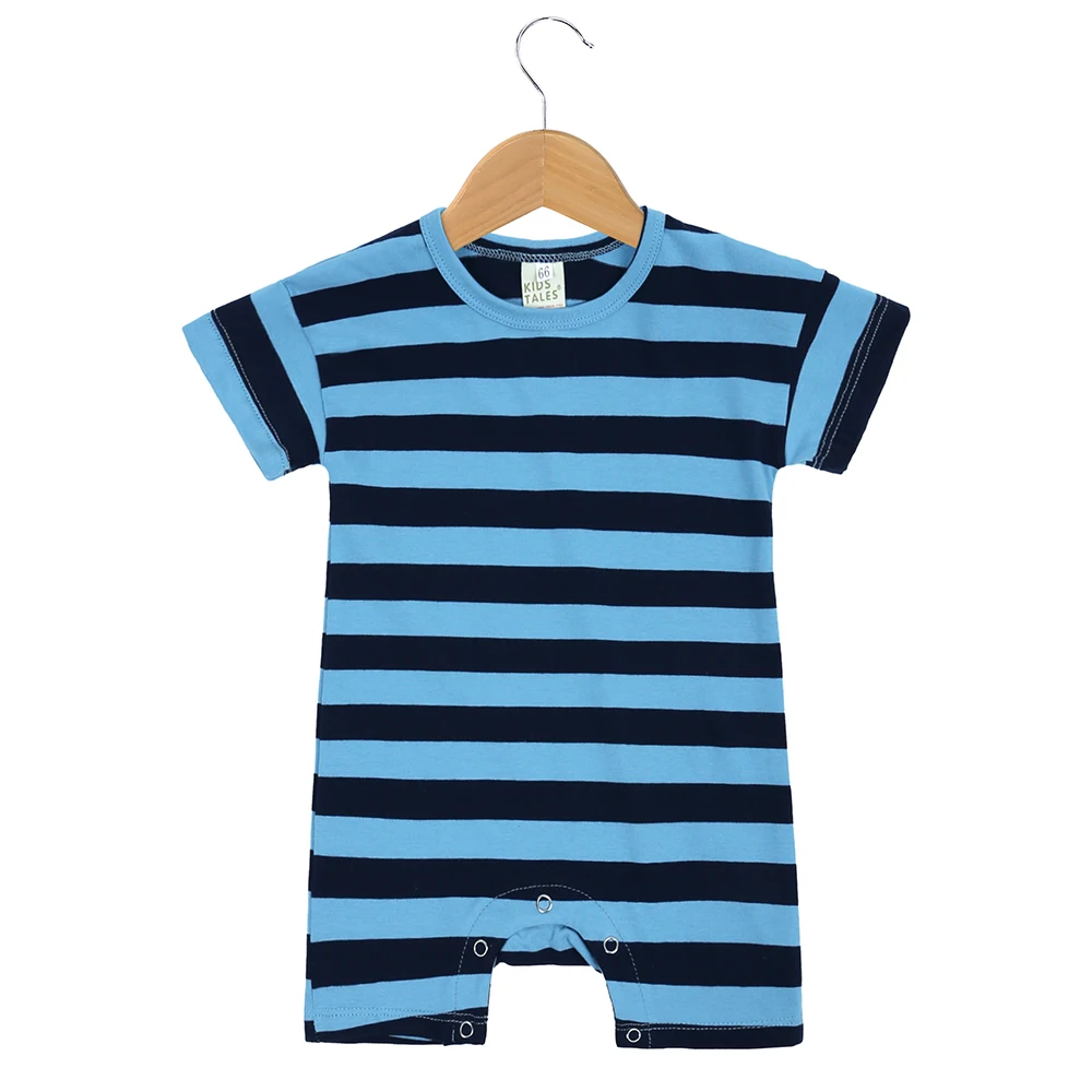 2025 Summer Infant Unisex Clothes Cute Newborn Baby Romper Knitted Stripes Cotton Soft Jumpsuit Toddler Boy Girl Pajamas Rompers 4