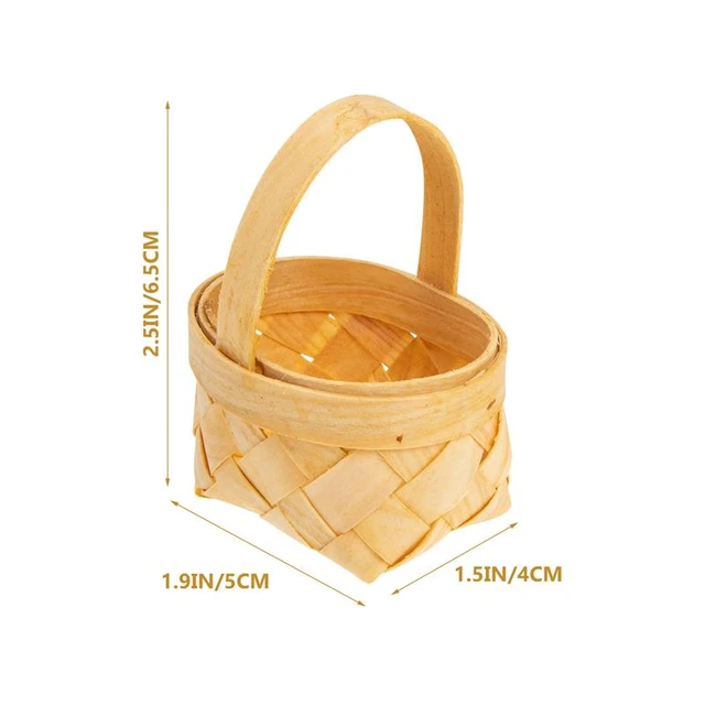 20Pcs Candy Baskets Mini Woven Baskets Gift Chocolate Wrapping Baskets Chip  Candy Gift Hamper Children's Toy Basket Packaging - AliExpress