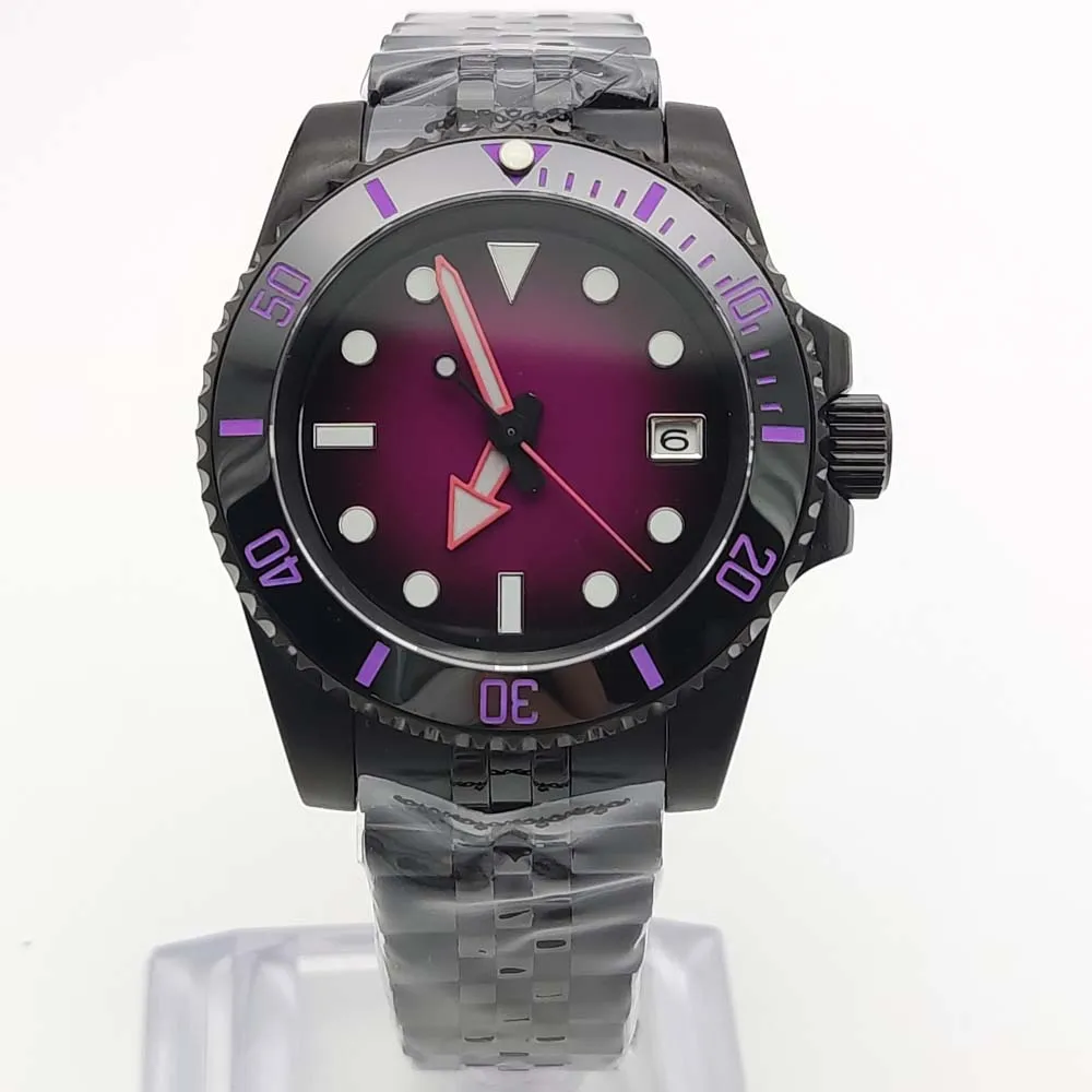 التلقائي ساعات آلية للرجال موضة التدرج اللون ساعة...