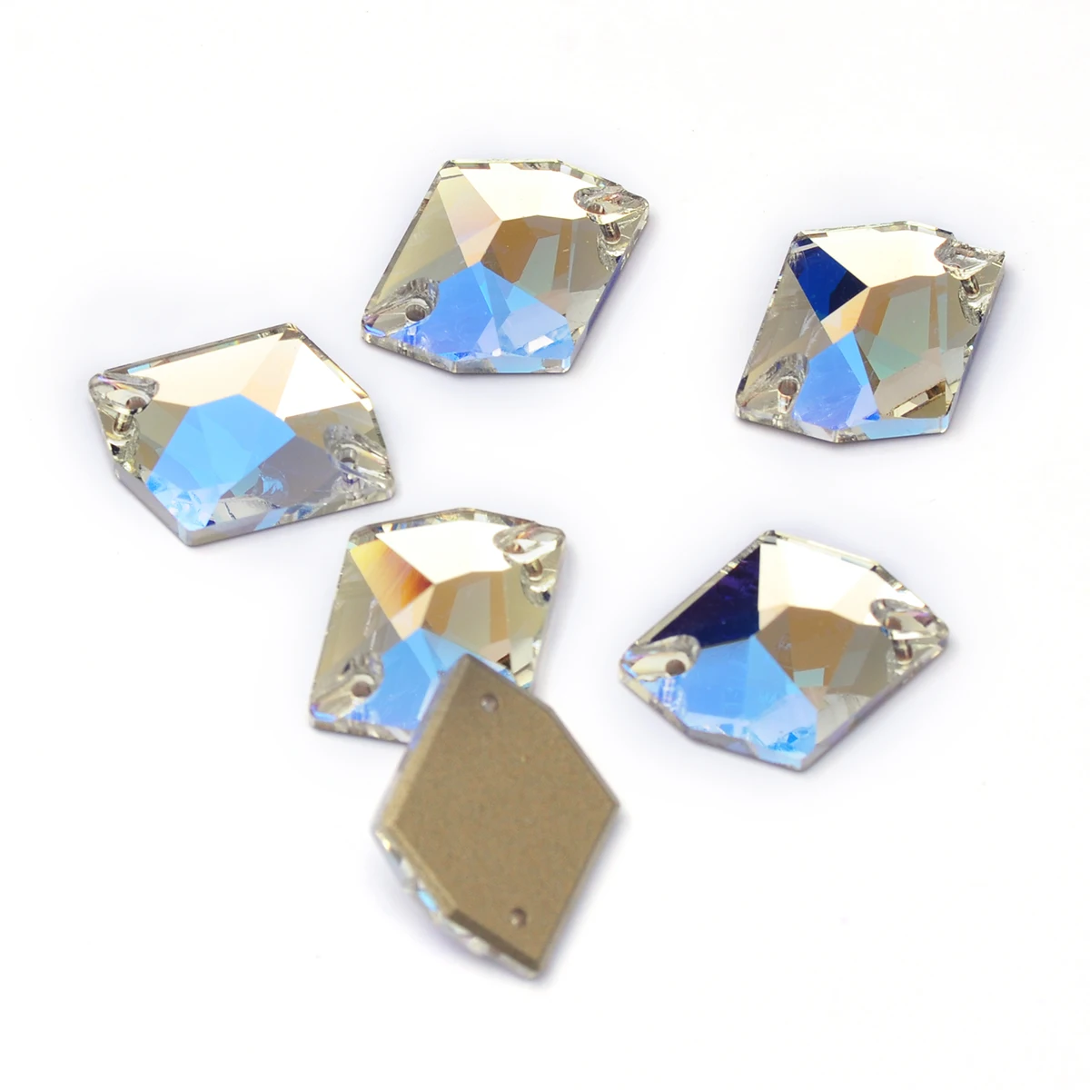 PUBRILEX Mondlicht-Glas Flache Strass-Steine DIY Kleidung Nähzubehör Kristallsteine Gymnastik Hochzeitskleid Dekoration – Detail 13