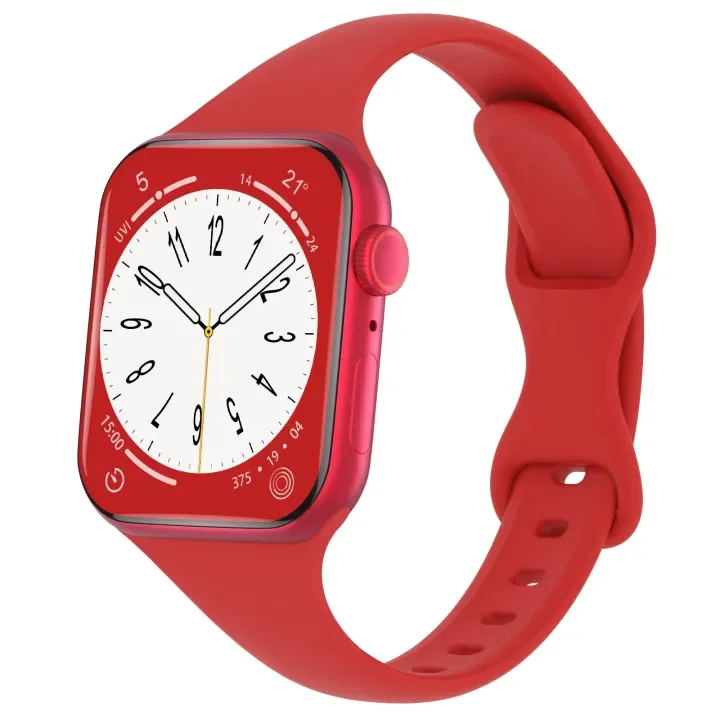 Thin Silicone Solid Color Strap Bracelet