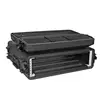 Portable PE Plastic Rack Flight Case Shockproof Microphone Cabinet Aviation Box Amplifier Receiver 2U3U4U6U Chassis 6