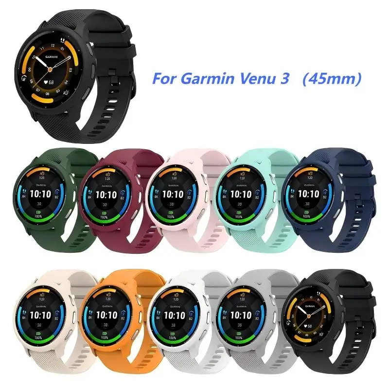 Premium Soft Silicone Strap with Protective Shell