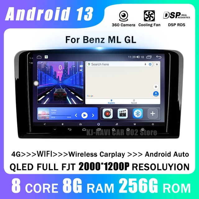 Android 13 For Mercedes Benz ML 320 ML 350 W164(2005-2012) GL Car