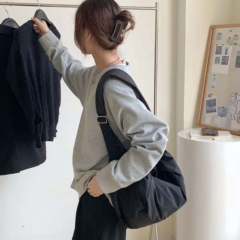 Fashion Women Large Capacity Crossbody Shoulder Bag Down Cotton Casual Simple And Versatile