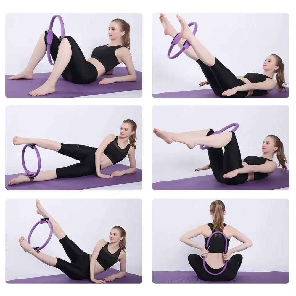 New Yoga Circle Pilates Circle Yoga Ring Back Slimming and Leg Shaping Equipment for Pelvic Floor Muscle and Thigh Fitness