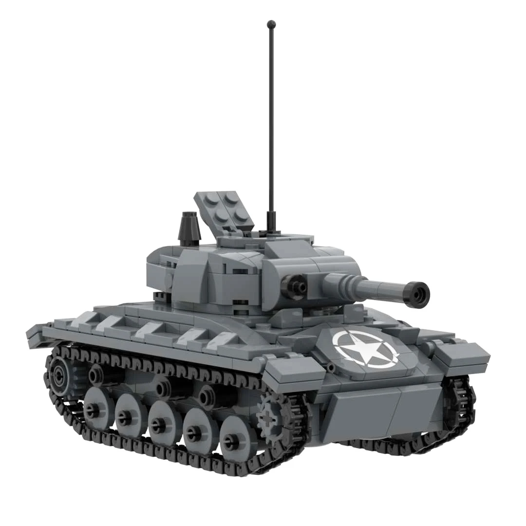 미 육군 탱크 M36 잭슨 M18 Hellcat 파괴자 M24 M26 M7 사제 105mm 곡사포 패튼 M60 M41 군사 빌딩 블록 장난감