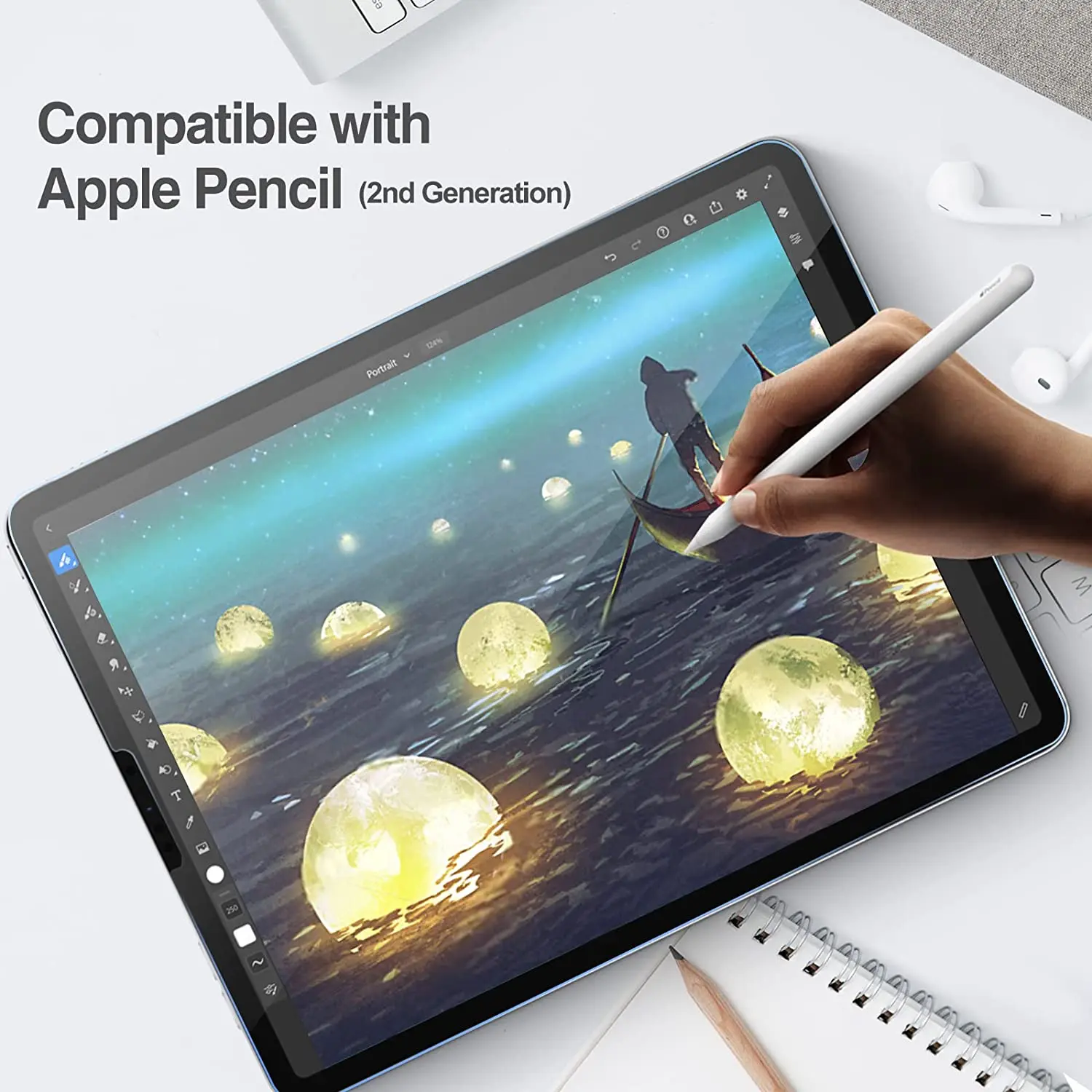 Ipad 5th Generation Screen Protector Magnetic Privacy